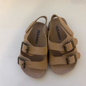 Old Navy Kids Beige Double-Buckle Sandals